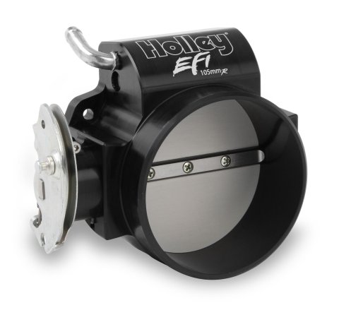 Holley LS Throttle Bodies 112-583 Bodies, Style, Multi-Port Injection, Cable Actuated, 1 Venturi, 105mm, Billet Aluminum, Black Anodized, Chevy, 4.8-7.0L, Based, Each