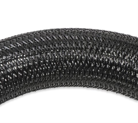 Holley Split Wire Looms 573-107 Convoluted Tubing, and Sleeves, EFI, Loom, Black Nylon, Slip-on Insulation, 0.500 in. I.D., 50 ft. Long, Each