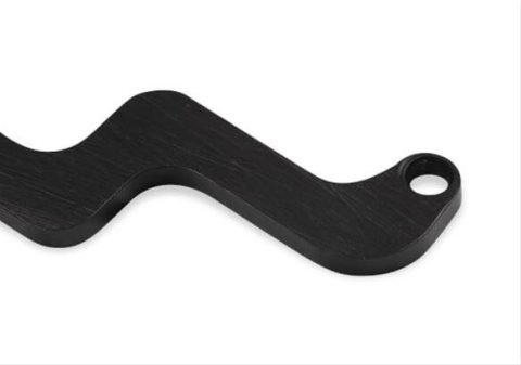 Holley Billet Throttle Return Spring Brackets 20-285 Bracket, Aluminum, Carburetor Base Mount, Black Finish, Dual Spring, for Model 4500 Series, Each