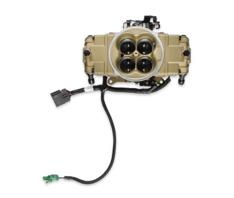 Holley Terminator X Stealth 4150 EFI Fuel Injection Systems 550-1003 Systems, X, EFI, Four Injectors, Throttle Body, Speed Density, Aluminum, Gold, Tunable, Kit