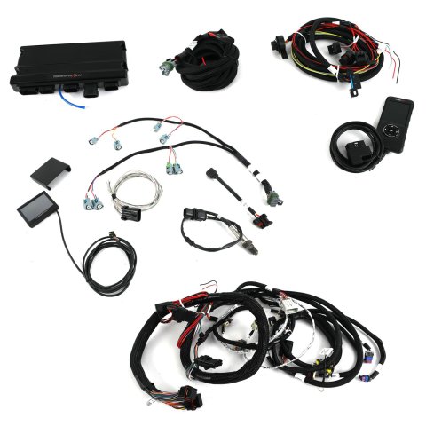 Holley Terminator X MAX Engine Management Systems 550-918-6 Systems, MAX, 8-Injectors, 8-Coil, Sensors, Trans and Tuner Controller, Chevy, LS, 4.8-6.2L, 4x Cam, 58x Crank, Kit