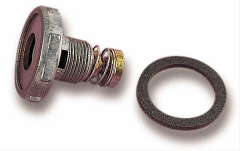 Holley Replacement Power Valves 125-105 Carburetor Valves, Replacement, Single Stage, Standard Flow, 10.5 in. Hg, Gaskets, Each