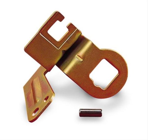 Holley Transmission Kickdown Brackets 20-100 Mounting Brackets, Transmission, Kickdown, Steel, Zinc Plated, Flange Mount, Model 4011 Carburetor, for 700R4 AOD, Each