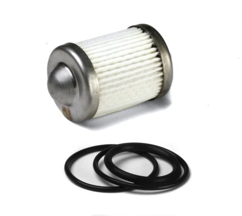 Holley HP Billet Fuel Filter Replacement Elements 162-556 Elements, Replacement, Element, Paper Material, 10 microns, with O-rings, for Filter, 100 gph, Gas/E85, Each