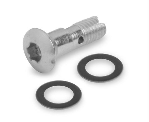 Holley Accelerator Pump Discharge Nozzle Screws 121-8 Screws, Pump, Nozzle, 0.040 in. and Higher, Hollow Screw, Each