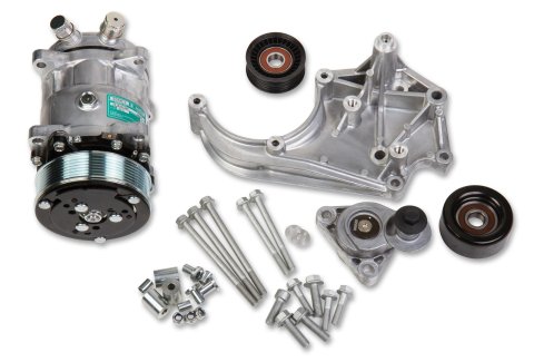 Holley LS Engine Swap Accessory Drive Systems 20-141 Pulley Sets, Serpentine, System, Sanden 508 A/C Only, Chevy, V8, Kit