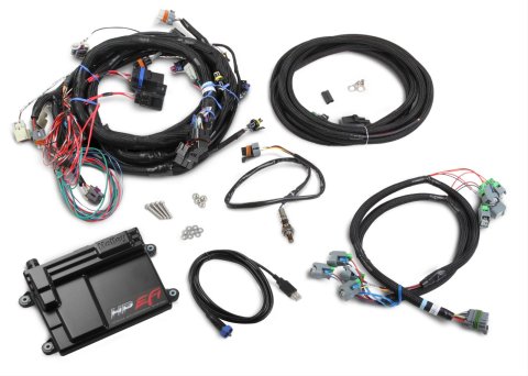 Holley HP EFI ECU and Harness Kits 550-603N Engine Management Systems, EFI, Harness, Up to 16-Injectors, 8-Coils, Four Digital Inputs, NKT O2, GM, LS2, LS7, 58x Crank Sensor, Kit