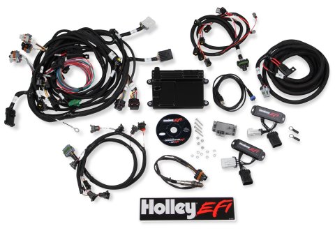 Holley EFI Systems Wiring Harnesses 550-617N Engine Management Systems, HP EFI, ECU and Harness, Up to 16-Injectors, 8-Coils, NTK O2 Sensor, Wideband, CANBUS, Ford, 4-valve, 4.6L, 5.4L, Kit