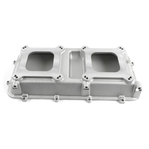 Holley LT Modular Hi-Ram Intake Manifold Tops 300-207 Manifolds, Modular, Hi-Ram, Top Section Only, Standard Deck, Dual Carburetor, Tunnel Ram, Aluminum, Satin Finish, Chevy, 6.2L, Each