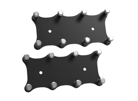 Holley EFI Remote LS Coil Relocation Brackets 561-128 Ignition Brackets, EFI, Gen III, Ignition Coil, Bracket, Aluminum, Black Finish, Hardware Included, Pair