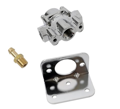 Holley Adjustable Fuel Injection Regulators 12-882 Pressure Regulators, Die-Cast EFI By-Pass, Adjustable, 15-60 psi, Return Type, Inline, 3/8 in.-NPT Ports, 1/8 in.-NPT Gauge Ports, Aluminum, Each