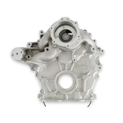 Holley High-Mount Complete Accessory Systems 20-310 Drive Systems, High-Mount, Serpentine, Alternator, Power Steering, AC, Water Pump, Aluminum, Natural, Timing Cover, Ford, 7.3L Godzilla, Kit