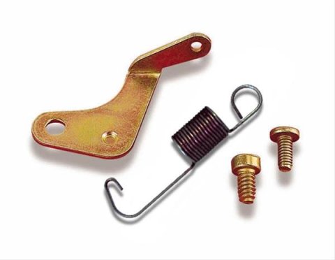 Holley Ford Transmission Kickdown Spring and Bracket Sets 20-60 Perchs, Steel, Gold Iridited, Ford, 1 Mounting Hole, Kit