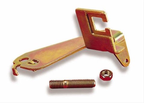 Holley Throttle Cable Brackets 20-32 Brackets, Holley, Carburetor Base Mount, Steel, Gold Iridited, Fits Models 4165, 4175, Fits GM Cable, Each