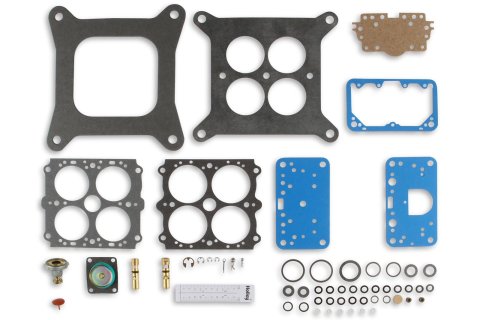 Holley Carburetor Renew Kits 37-754 Rebuid Kits, Fast Kit, Performance Tuning, Rebuild, Model 4160, 750 cfm, Gaskets, O-rings, Pump Diaphragm, Needle, Power Valve, Instructions, Kit