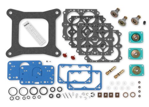Holley Carburetor Renew Kits 37-485 Rebuid Kits, Fast Kit, Performance Tuning, Rebuild, Model 4150, Gaskets, O-rings, Pump Diaphragm, Needle, Power Valve, Instructions, Kit
