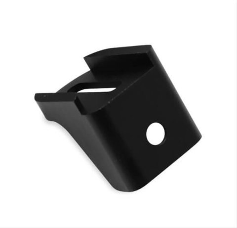 Holley Detent Cable Brackets 20-281 Throttle Brackets, Detent, Linkage Plate, Aluminum, Black, Lokar Style, For Use with Bracket, Each