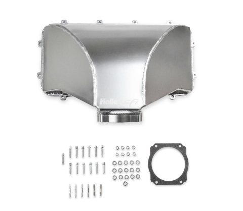 Holley EFI LS Fabricated Hi-Ram Intake Manifold Tops 300-284 Manifolds, Fabricated, Hi-Ram, Throttle Body, Top Only, 95mm Bore, Aluminum, Black, Chevy, LS, 4.8L, 5.3L, 5.7L, 6.0L, 6.2L, 7.0L, Kit