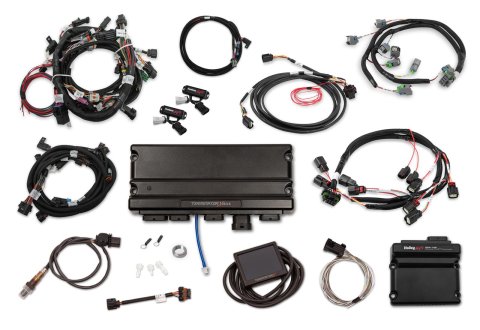 Holley Terminator X MAX Engine Management Systems 550-1411 Systems, MAX, 8-EV6 Injectors, 8-Coils, O2 Sensor, Drive-by-Wire, Plug-and-Play, Ford, 5.0L, Kit