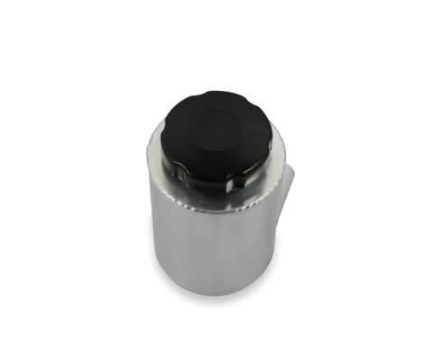 Holley Power Steering Remote Reservoirs 198-211 Reservoirs, Style, -8 AN Inlet, Female O-ring, -10 AN Outlet, Male Thread, Aluminum, Polished, with Fittings, Each