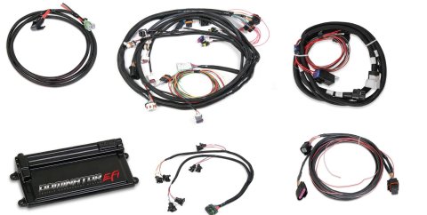 Holley Dominator EFI Vehicle Management Systems 550-660 Engine Systems, EFI, 24-EV1 Injectors, 12-Coils, Drive-by-wire, Trans Control, 4x Cam Sensor, Chevy, 4.8-7.0L, 58x Crank, Kit