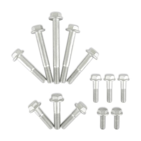 Holley LSA Accessory Drive Hardware Kits 97-263 Engine Bracket Components, Replacement, Supercharged Drive, Bolt Kit, Steel, Nickel Finish, Chevy, 6.2L, Kit