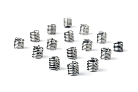 Holley Fuel Bowl Threaded Inserts 26-3 Bulk Inserts, Carburetor, Threaded, Heli-Coil Inserts, Steel, 15-pieces, Set