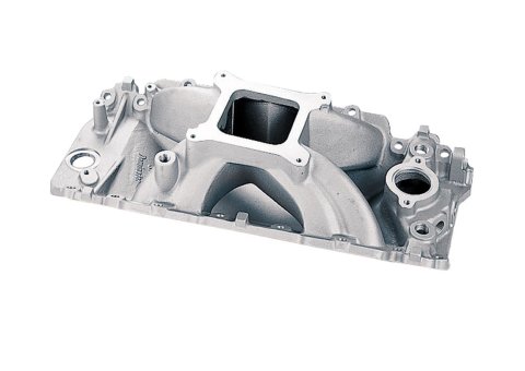 Holley Strip Dominator Intake Manifolds 300-4 Manifolds, Dominator, Standard Deck, Single 4150 Flange, 4,500-8,000 RPM Range, Aluminum, Natural, Oval Port Head, Chevy, 396-454ci, Each