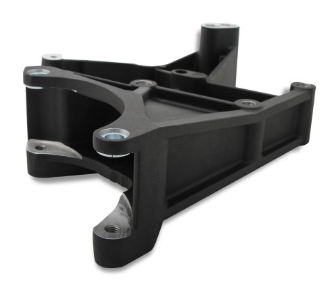 Holley LS Engine Accessory Drive Kits 20-131BK Bracket Kits, for R4 A/C Compressor, Aluminum, Black, Chevy, LS, Kit