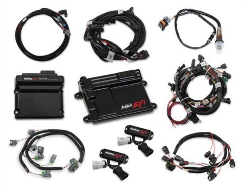 Holley HP EFI ECU and Harness Kits 550-619 Engine Management Systems, EFI, Harness, Up to 16-Injectors, 8-Coils, Bosch O2 Sensor, Wideband, CANBUS, Ford, 4-valve, 5.0L, Kit