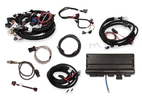 Holley Terminator X MAX Engine Management Systems 550-916T Systems, MAX, 8-EV1 Injectors, 8-Coils, Trans Control, Sensors, USB Tune Cable, Chevy, LS, 5.7L, 1x Cam, 24x Crank, Kit