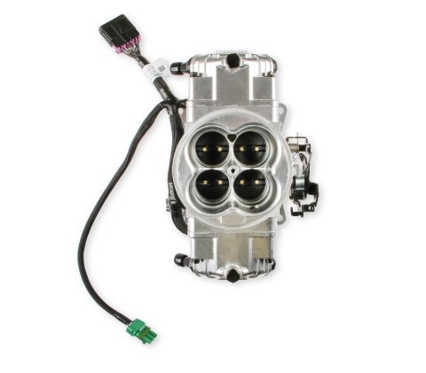 Holley Terminator X Stealth 4150 EFI Fuel Injection Systems 550-1001 Systems, X, EFI, Four Injectors, Throttle Body, Speed Density, Aluminum, Shiny, Tunable, Kit