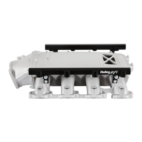 Holley EFI LT1 Gen V Ultra Lo-Ram Intake Manifolds 300-719 Manifolds, EFI, LT1, V, Lo-Ram, Burst Panel Flange, Multi-port Injection, 105mm Bore, Aluminum, Satin, Chevy, 5.3L, 6.2L, Each