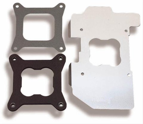 Holley Carburetor Heat Shields 108-70 Shields, Aluminum, .250 in. Thick, Square Bore, Kit