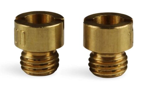 Holley Standard Main Jets 122-78 Carburetor Jets, Main, Gasoline, Number 78, Jet Size 0.0890 in., Brass, 1/4 in.-32 Thread, Pair