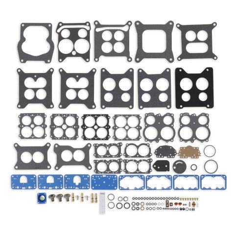 Holley Carburetor Renew Kits 37-1537 Rebuid Kits, Renew, Models 2300, 4150, 4160, 4175, Gaskets, O-rings, Pump Diaphragm, Needle, Power Valve, Instructions, Kit