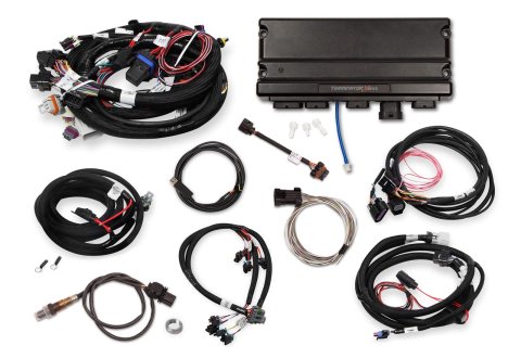 Holley Terminator X MAX Engine Management Systems 550-927T Systems, MAX, 8-Injectors, 8-Coil, Trans Controller, Sensors, USB Cable, Chevy, LS, 4.8-6.0L, 1x Cam, 24x Crank, Kit