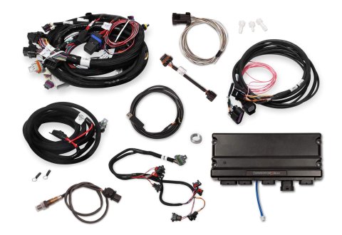 Holley Terminator X MAX Engine Management Systems 550-929T Systems, MAX, 8-EV1 Injectors, 8-Coils, Sensors, USB Tune Cable, Chevy, LS, 5.7L, 1x Cam, 24x Crank, Kit
