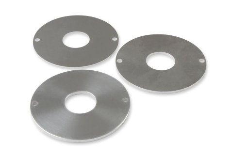 Holley Release Bearing Shims 319-204 Throwout Components, Shim Kit, Thickness 0.059 in., 0.119 in., 0.197 in., Aluminum, Raw, 3-piece, T56, Transmission, Set