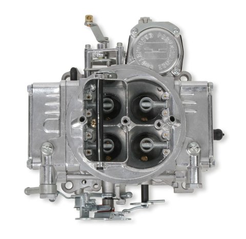 Holley Street Warrior 600 CFM 4-Barrel Carburetor 0-1850S Carburetors, Warrior, cfm, 4-Barrel, Square Bore, Manual Choke, Vacuum Secondaries, Single Inlet, Silver Finish, Each