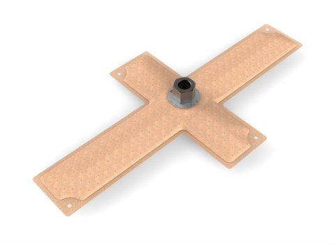 Holley HydraMat Fuel Pickups 16-101 Strainers, HydroMat, Pickup, Cross Style, Center Outlet, 15.0 in. Long, 8.0 in. Wide, 3/8 in. NPT Fitting, E85 Compatible, Each