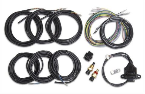 Holley EFI Digital Dash I/O Adapter with Wiring Harness Kits 558-433 Data Acquistion Harnesses, EFI, and Unterminated Vehicle Harness, for 7 in. Dash, USB Memory Stick Included, Kit