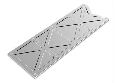 Holley LS Valley Covers 241-260 Lifter Plates, Valley, Billet Aluminum, Trussed, Natural Finish, 10-bolt Pattern, Chevy, LS, 4.8L, 5.3L, 5.7L, 6.0L, Each