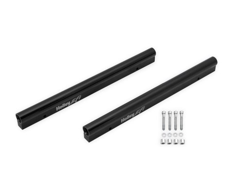 Holley EFI Fuel Rails 534-234 Rails, EFI, Billet Aluminum, -8 AN, O-ring Inlet, Black Anodized, Hardware Included, fits Hi-Ram, Ford, 5.8L, 351W, Pair