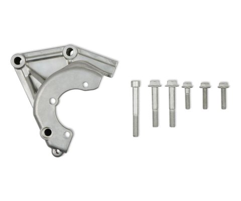 Holley Mid LSA/LS Power Steering Brackets 20-165 Brackets, LSA/LS, Accessory Drive Bracket, Steering, Aluminum, Satin Finish, Chevy, 4.8L, 5.3L, 5.7L, 6.0L, 6.2L, 7.0L, Kit