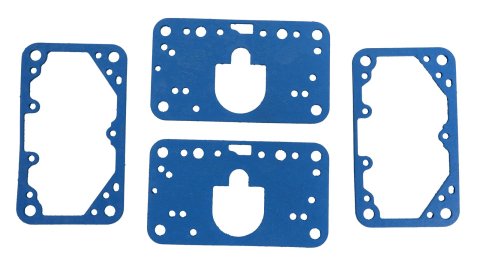 Holley Carburetor Gaskets 108-203 Gaskets, Fuel Bowls, Metering Block, Buna Rubber, Blue, Non-Stick, Model 4150, Kit