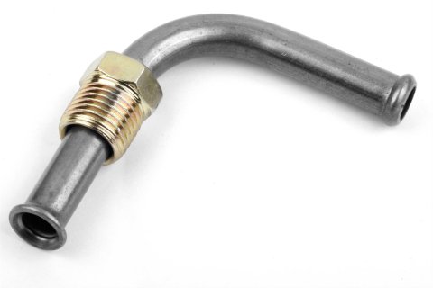 Holley Fuel Fittings 26-44 Fitting, Bowl, 1/2-20 in. Thread, to 5/16 in. Inlet, 90 Degree Bent Tube, Steel, Holley, Each