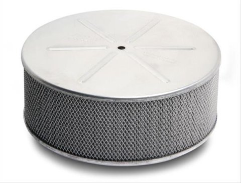 Holley Marine Flame Arrestors 720-1 Arrestors, Holley, Style, Vented, No Tube, Round Straight, 5.75 in. OD, 5.00 in. ID, 3.00 in. Tall, Steel Mesh Filter, Each