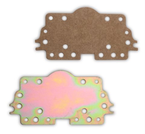 Holley Secondary Sealing Plates 108-122 Carburetor Components, Plates, Secondaries, with Power Valve Cavity, Model 4160, Kit