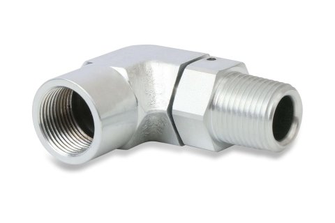 Holley Oil Return Check Valve Adapter Kits 97-212 Fitting, For Use With LT Pans/Accessory Drive Kits, Aluminum, Natural, Kit